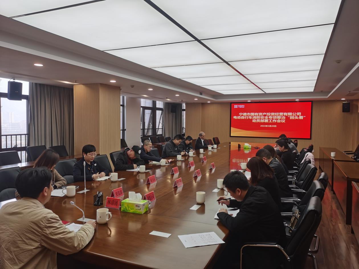 市众彩网公司召开2024年市众彩网系统电动自行车消防清静专项整治“转头看”发动安排事情聚会