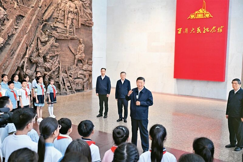 【转载】习近平：弘扬伟大抗战精神，，向着中华民族伟大再起的绚烂彼岸勇猛前进